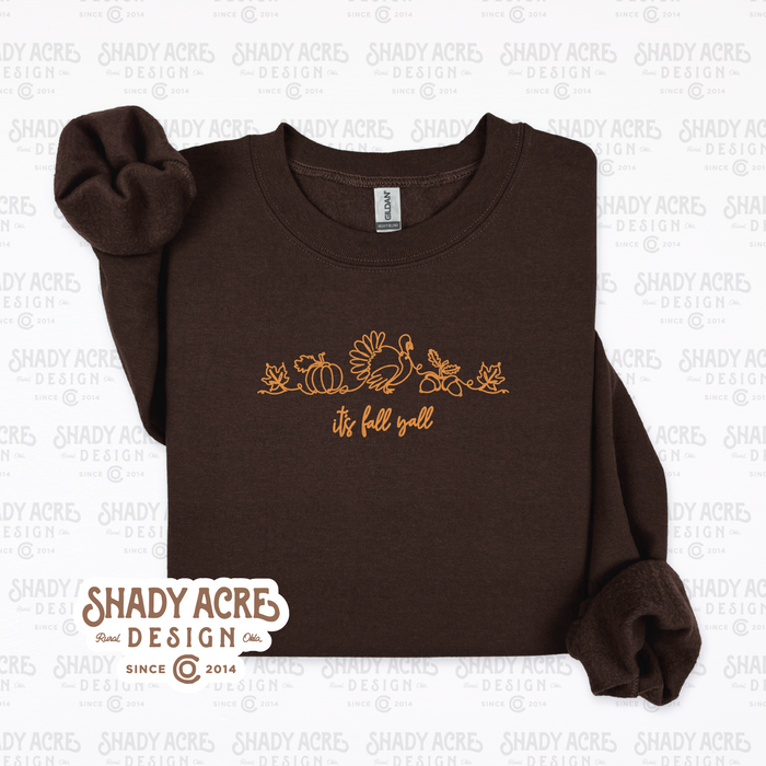 It's Fall Y'all - Line Art Crewneck