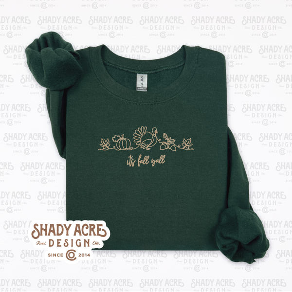 It's Fall Y'all - Line Art Crewneck